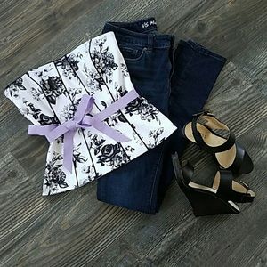 White House Black Market Corset Top